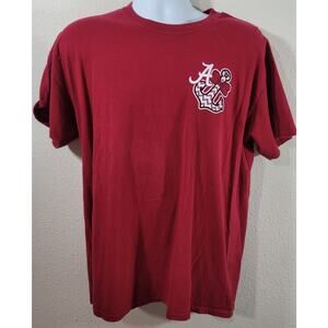 Gildan Red Alabama College Football Roll Tide Roll Graphic Shirt Large Soft